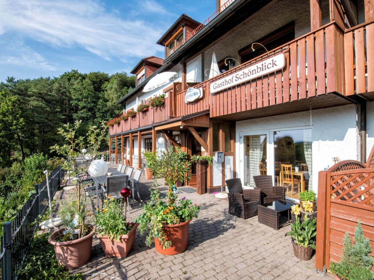 Gasthof Schoenblick Goessweinstein Buitenkant foto
